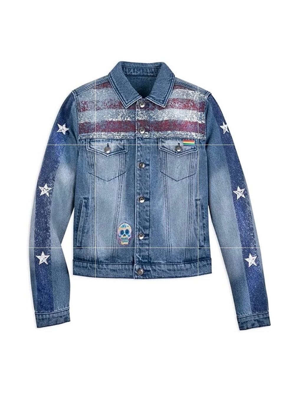 Disney America Chavez Denim Jacket Marvels Dr Strange MultiUniverse Size Small